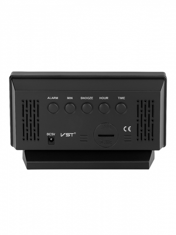 Часы электронные настольные от USB с будильником и термометром VST 897-1 Красные